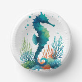 Bols En Carton art marin/de plage/côtier hippique (Recto)