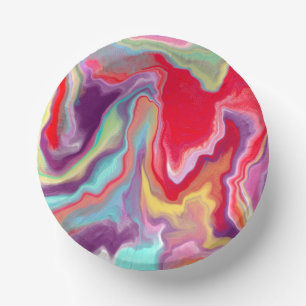 Bols En Carton Art numérique moderne Abstrait coloré