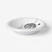 Bols En Carton Baby shower Disco Ball 'Disco Baby' en argent (Angulaire)