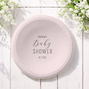 Bols En Carton Baby shower Girl rose Élégant Bowls en papier