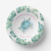 Bols En Carton Baby shower Tropical Beach Sea Turtle (Recto)