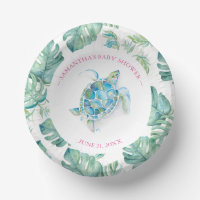 Baby shower Tropical Beach Sea Turtle