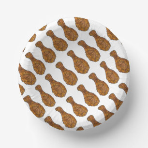 Bols En Carton Baguette de poulet frit Restaurant de cuisine