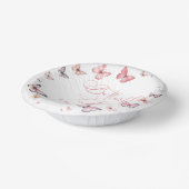 Bols En Carton Baisers à papillon et voeux de bébé Baby shower ro (Angulaire)