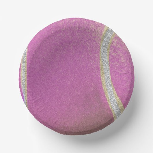 Bols En Carton Balle de tennis rose violet moderne (Recto)