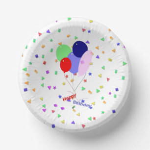 Bols En Carton Ballons d'anniversaire 