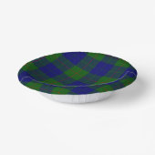 Bols En Carton Barclay tartan bleu vert plaid (Angulaire)