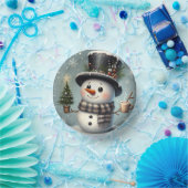 Bols En Carton Beau tourbillon Noël/bonhomme de neige d'hiver (Fête)