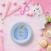 Bols En Carton Bébé Bleu mignon Citrouille Personnalisé (Fête)