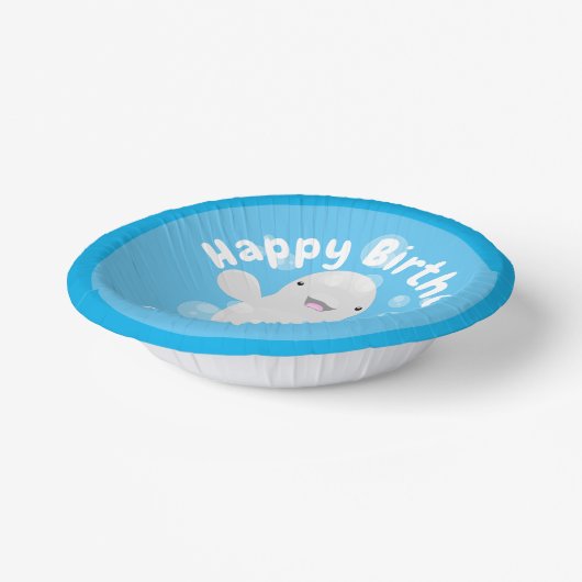 Bols En Carton Béluga mignon bulles dessin de dessin animé (Angulaire)