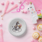 Bols En Carton Bicycle floral Zebra Paper Bowl (Fête)