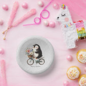 Bols En Carton Bicyclette fleurie bosse en papier pingouin (Fête)