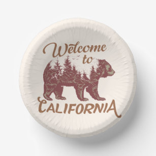 Bols En Carton Bienvenue à California Bear Forest