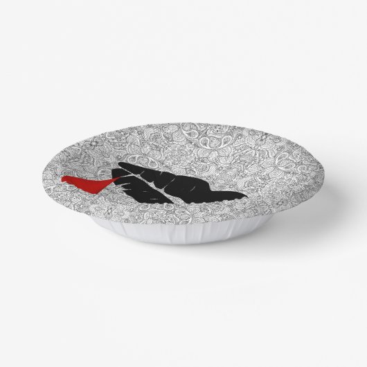 Bols En Carton Black Gothic Vampire Kiss Vamp  (Angulaire)