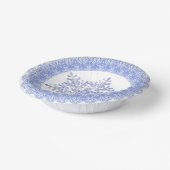 Bols En Carton Bleu Hiver Dentelle de neige (Angulaire)