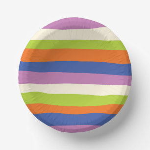 Bols En Carton Bleu, orange, violet, vert et