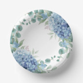 Bols En Carton Blue Hydrangea Floral Bridal Shower (Recto)