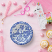 Bols En Carton Blue Willow Rabbit Classic Whimsical Pottery (Fête)