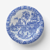 Bols En Carton Blue Willow Rabbit Classic Whimsical Pottery (Recto)