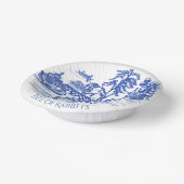 Bols En Carton Blue Willow Rabbit classique Whimsical Pottery Pap (Angulaire)