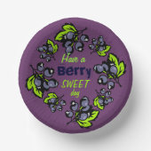 Bols En Carton Blueberry Blueberries Berries Fruits Graphiques (Recto)