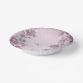 Bols En Carton Bocaux de papier de feuillage rose (Angulaire)