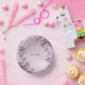 Bols En Carton Bocaux de papier de feuillage rose (Fête)