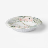 Bols En Carton Boho blush rose or parties scintillant eucalyptus  (Angulaire)