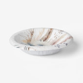 Bols En Carton Boho d'hiver Mariage Floral | BLANCHE (Angulaire)