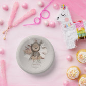 Bols En Carton Boho Ours Baby shower Bol en papier (Fête)