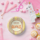 Bols En Carton Boho Rainbow Woodland Fox Premier anniversaire (Fête)