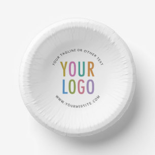 Bols En Carton Bol de papier personnalisé avec logo de l'entrepri