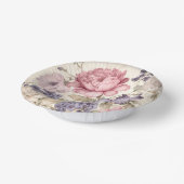 Bols En Carton Bol en papier blanc rose violet (Angulaire)