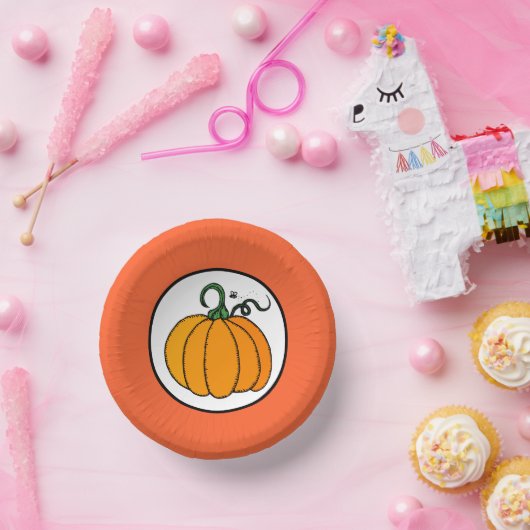Bols En Carton Bol en papier citrouille (Fête)