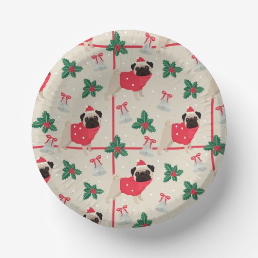 Bols En Carton Bol en papier de Noël Puggy (Recto)