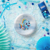 Bols En Carton Bol en papier de poisson bleu (Fête)