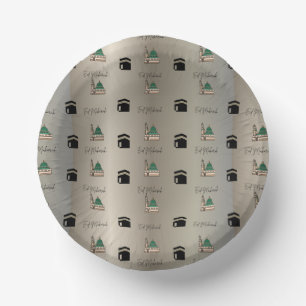 Bols En Carton Bol en papier Eid Mubarak – Kaaba & Masjid Nabawi