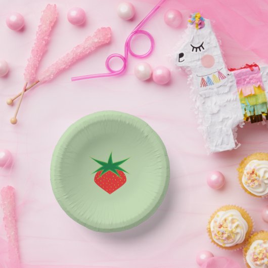 Bols En Carton Bol en papier fraise (Fête)