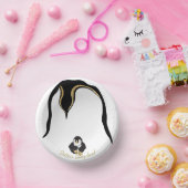 Bols En Carton Bol en papier "Gold Penguin Baby & maman" (Fête)