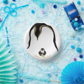 Bols En Carton Bol en papier "Gold Penguin Baby & maman" (Fête)