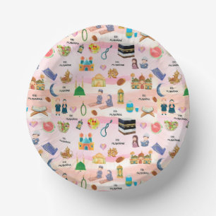 Bols En Carton Bol en papier Kids Eid Mubarak – Islamique coloré