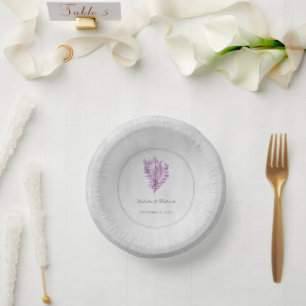 Bols En Carton Bol en papier Mariage Magenta Conch Shell