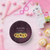 Bols En Carton Bol en papier Mariage Magenta Rustique (Fête)