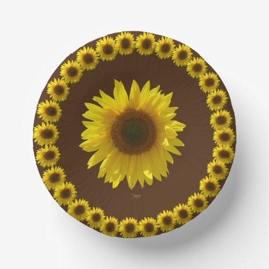 Bols En Carton Bol en papier tournesol (Recto)