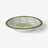 Bols En Carton Bol Papier À Motifs Vert Clair Et Foncé (Angulaire)