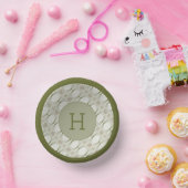 Bols En Carton Bol Papier À Motifs Vert Clair Et Foncé (Fête)