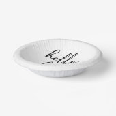 Bols En Carton Bonjour Quarante Minimaliste 40e fête d'anniversai (Angulaire)