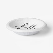 Bols En Carton Bonjour Soixante-dix minimalistes 70e fête d'anniv (Angulaire)