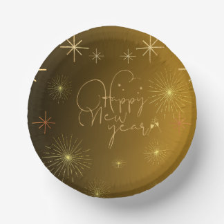 Bols En Carton Bonne année - Gold Paper Bowl