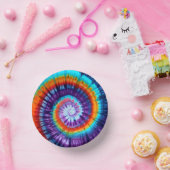 Bols En Carton Boucles en papier à tartines arc-en-ciel (Fête)